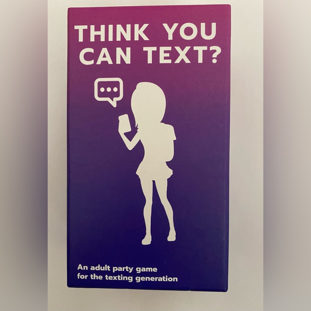 Think you can text? Adult party game
Great holiday gift 🎁